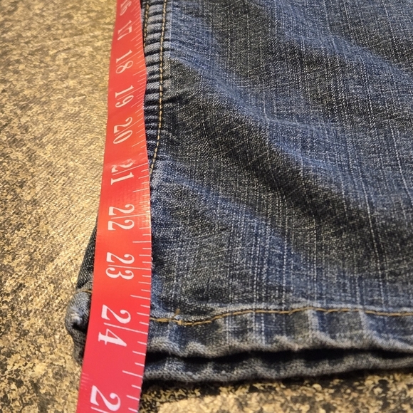 Y2k Vintage Nautica Blue Jeans Women 2 button Zip Closure size 14 - Picture 14 of 14